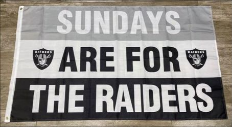 Raiders Flag 5ftx3ft $20 Firm On Price