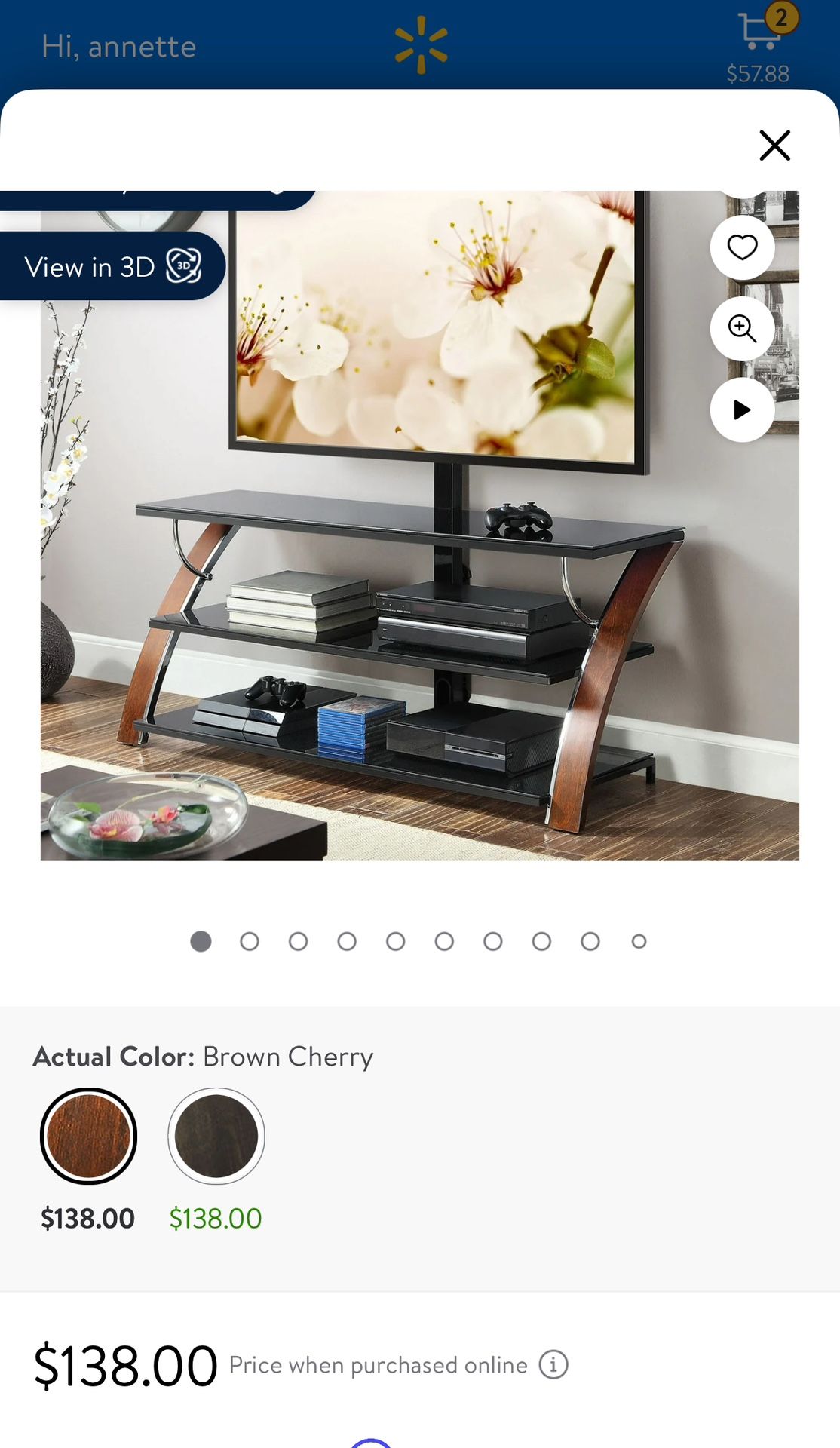 Black Tempered Glass Tv Stand 54 Inches Long 18 Inches Wide Three Tier Shelves