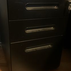 Black cabinet 3 drawer