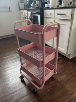 Pink utility cart