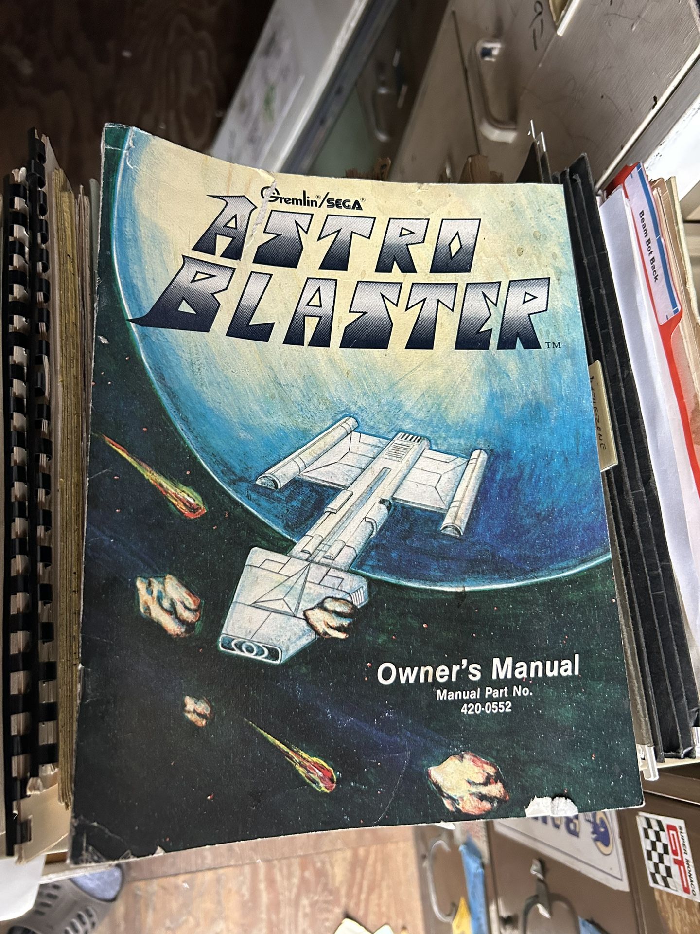 Original Gremlin Sega Astro Blaster Owners Manual Arcade Video Game Part