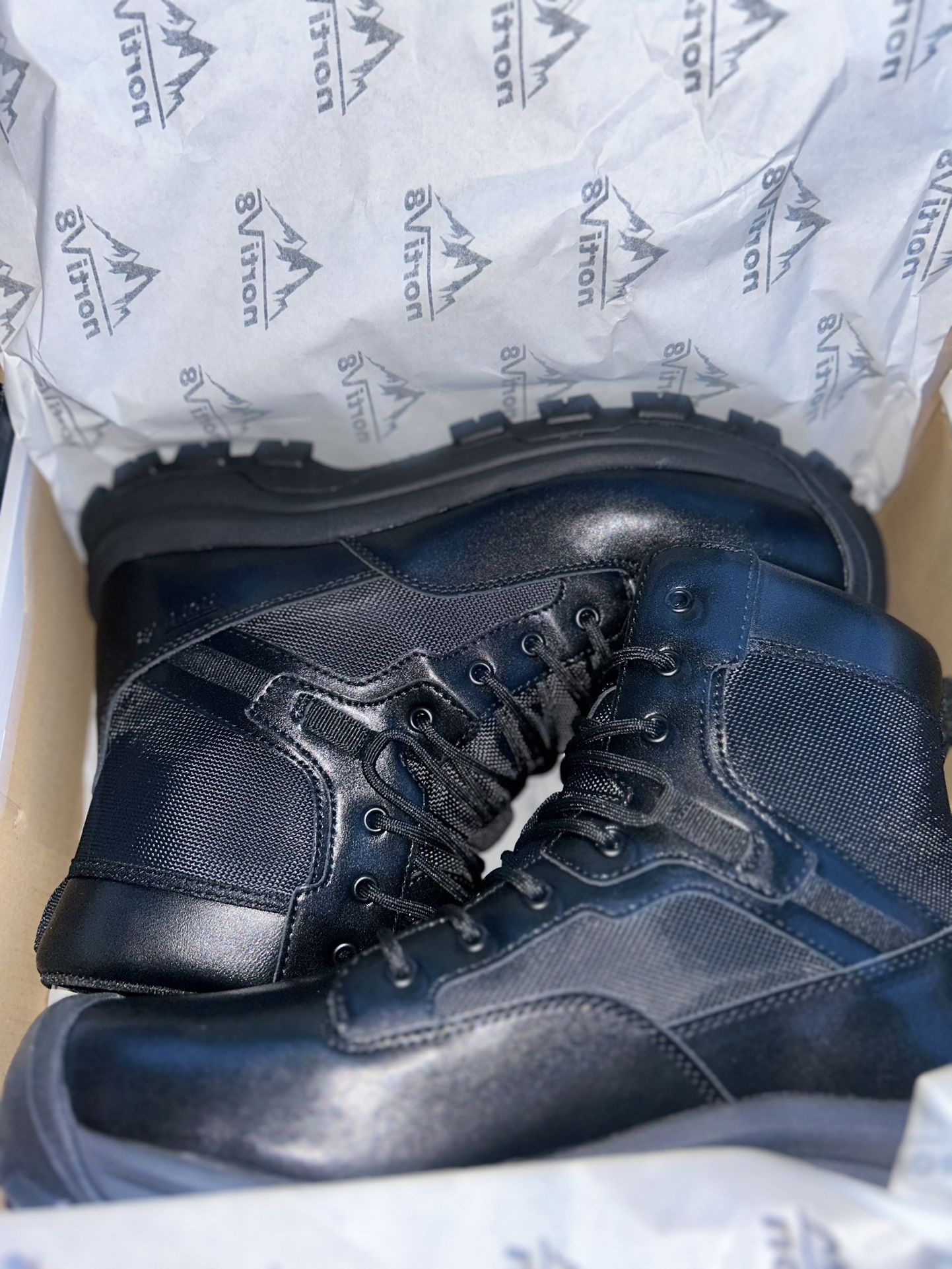 Men’s Cap Toe Waterproof Tactical Boots
