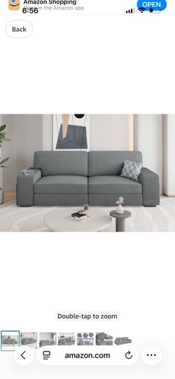 Brand New Free 80” Dark Grey Couch - Read info