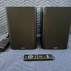 NEUMI BS5P-ARC 75-Watt Powered Bookshelf Speakers HDMI, Bluetooth, Optical, Coaxial, USB