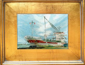 Norwegian Ice class flevoborg ship at port Detroit