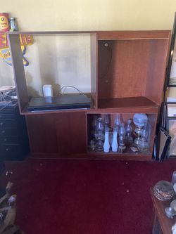 Solid Wood Entertainment Center 