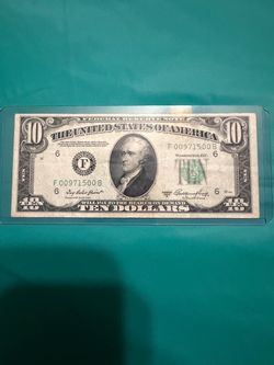 1950 $10 bill