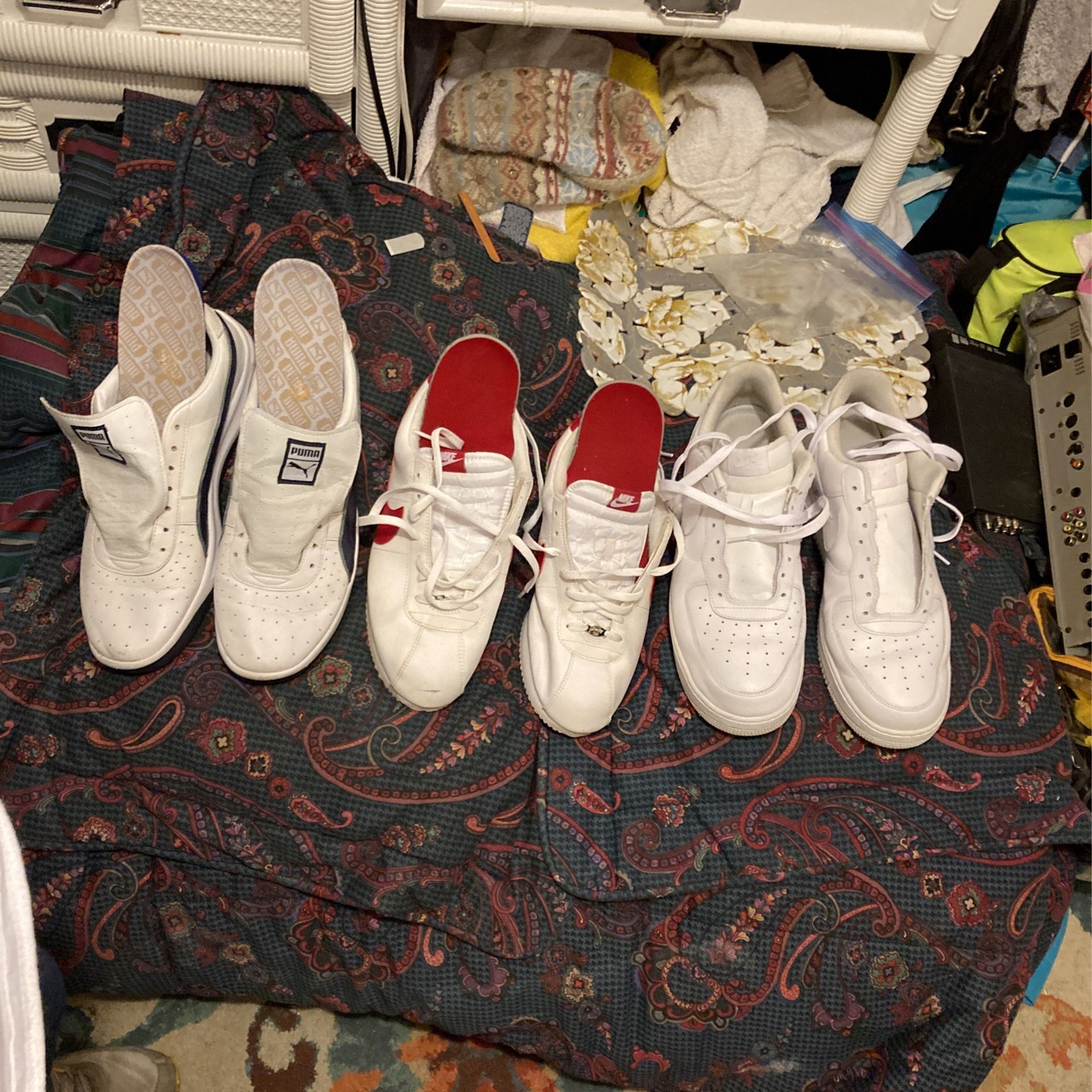 Size 15 Nike’s and Puma’s