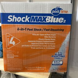 Shock MAX Blue, 6-in-1 Pool Shock / Fast Dissolving