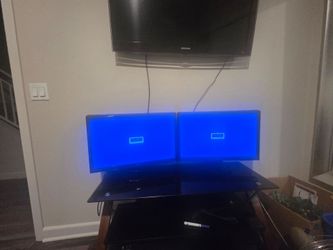 Two fully functional 24" Computer Monitors