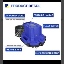 Janz 2500 GPH Automatic Swimming Pool Cover Pump