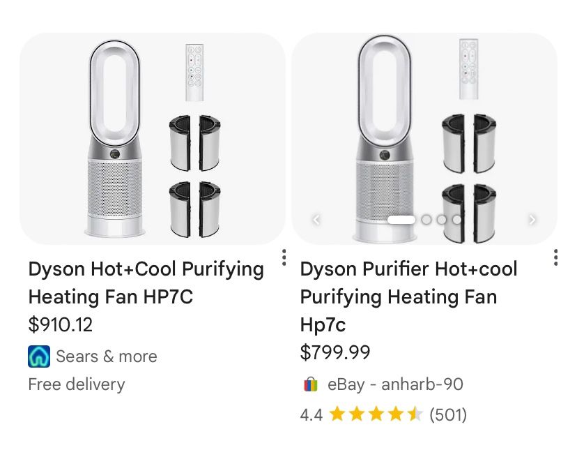 Dyson 3-in-1 Pure Hot+cool Air Purifier, Heater, And Fan