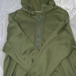 warm green jacket sz small