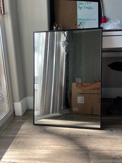 Origin21 31-in Rectangular Wall Mirror Black