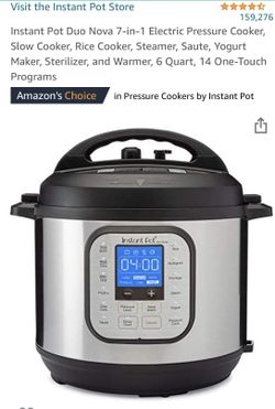 Instant pot Duo Nova 7 In 1 Electric Pressire Cooker
