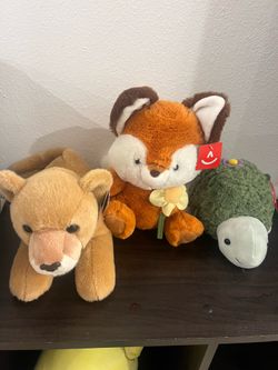 Animal plushies