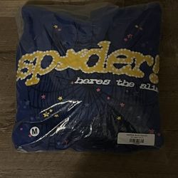 Blue Sp5der Hoodie 