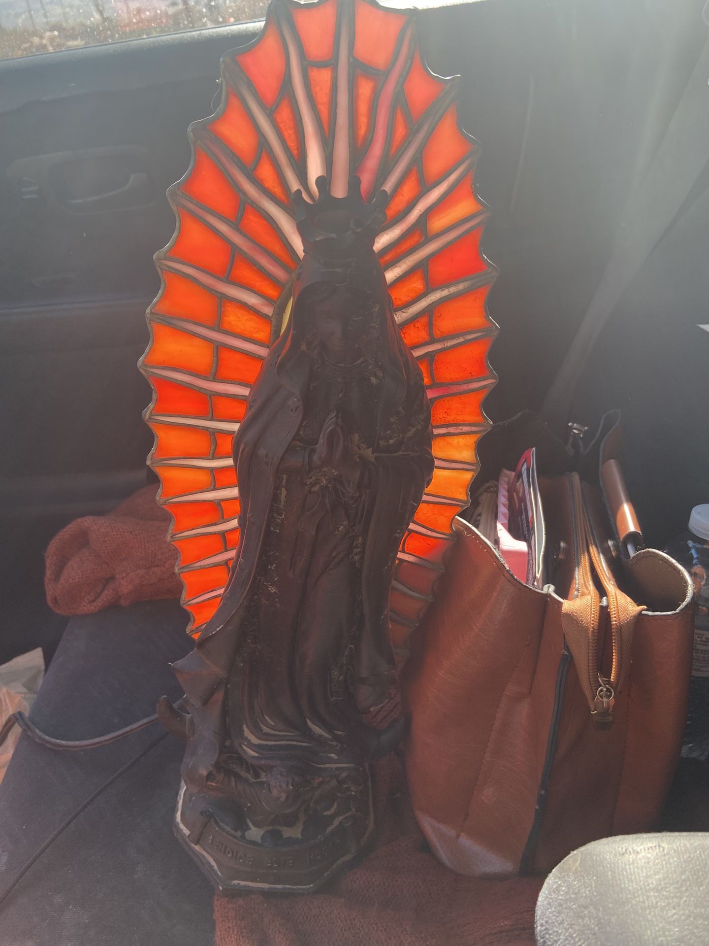 Virgin Mary Statue Lamp