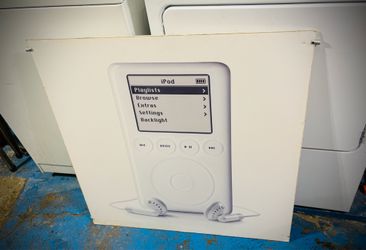 Vintage 2003 Apple Store Retail Display promo Sign - iPod Classic 3rd Gen (Double-Sided)
