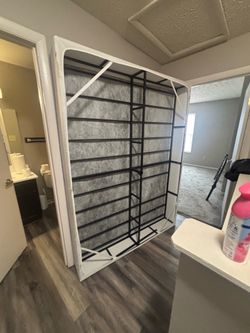 Queen box spring and queen mattress