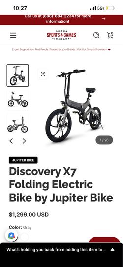 Jupiter x7 grey ebike