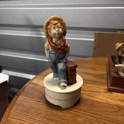 Hallmark Country Boy Music Box Vintage 1983