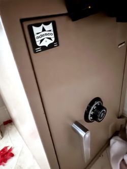 Adesco Combination Floor Safe with Dial Lock and Chrome Handle