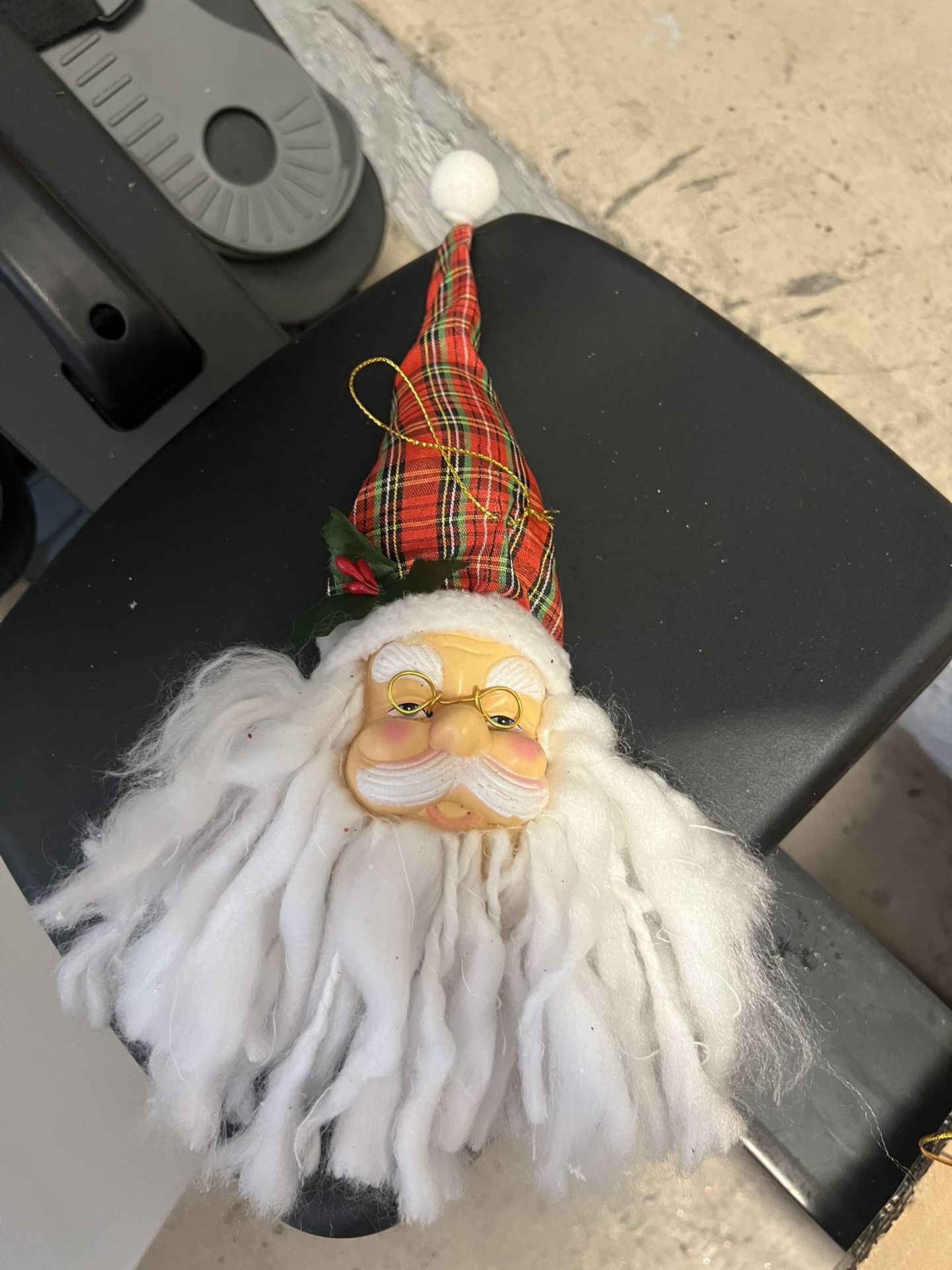 Christmas Ornaments 3 Total With Santa’s