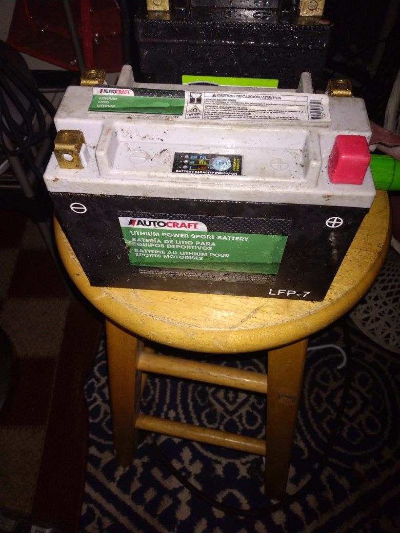 AutoCraft Lithium Powersport Battery Lfp-7