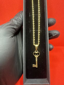 New!! Key To The Heart Pendant (Rope Chain Included) $65 JEWELERS SPECIAL