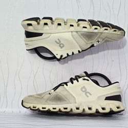 Zapatillas On Cloud X Mujer Marfil Negro 60.98691 Talla 9 US