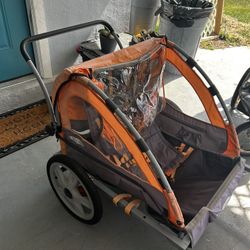 Instep Jogging Stroller With Bike Attachment 