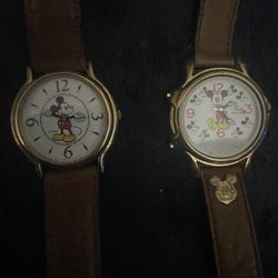 Set of Vintage Lorus Mickey Mouse Watches