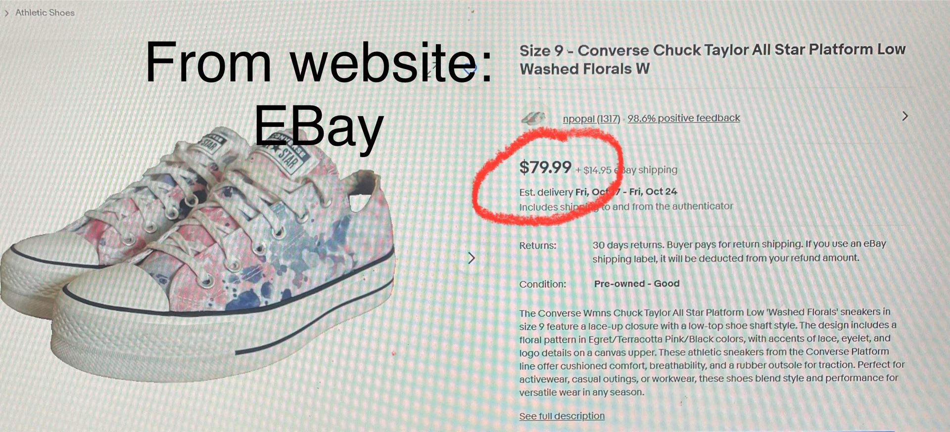 Women’s converse, Chuck Taylor, All-Star platform