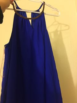Royal blue dress