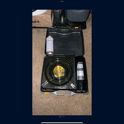 Portable burner in case