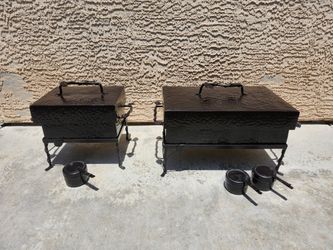 Vintage Ornate Buffet Chafing Dishes - Set Of 2 - Blow Out Price!! - Heavy, High Quality!