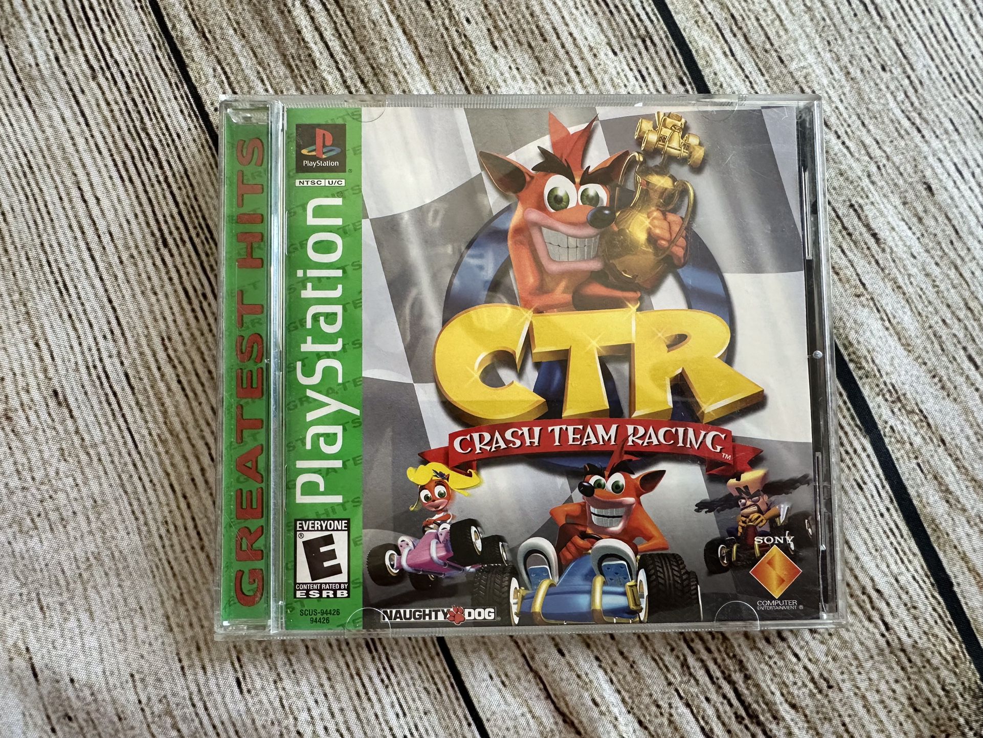 CTR: Crash Team Racing Video Game Playstation 1 (GREATEST HITS Edition)