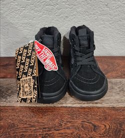 NEW Vans Toddler Sk8-Hi Zip MTE Skate Shoe Camo Mono Black Size 4 Toddler