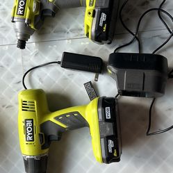 Set Of 2 Cordless Drills
