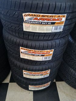 Tengo un set de llantas nuevas 225 45 17 de la marca arroyo