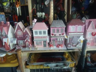 New glitter light up houses