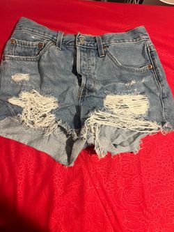 Levi's Distressed Denim Jean Shorts, w27