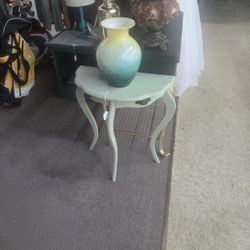 3 LEG TEAL TABLE