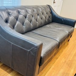 Macy's Claudia II leather sofa 