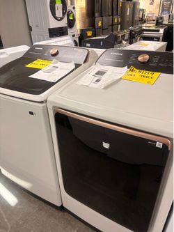 Samsung washer and dryer rose gold set with warranty