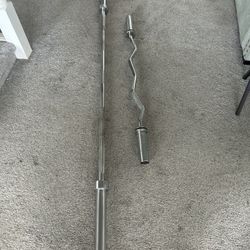 255 Pound Steel Plate Set + Barbell + EZ Curl Bar + Clips + Rack