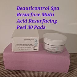 Beauticontrol Spa Resurface Multi Acid Resurfacing Peel 30 Pads-$25.00