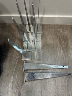 10 Chrome 12” Slatwall Shelf Brackets – Only $25 for the Entire Lot!