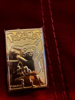 1999 23k gold plated pikachu